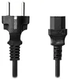 Καλώδιο τροφοδοσίας NEDIS 230V με σύνδεση 10A βύσμα IEC-320-C13 απευθείας βύσμα Schuko μαύρο χύμα 2m thumbnail (2 of 2)