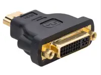 Akyga-sovitin DVI-F HDMI-M Duplex musta (1 of 2)
