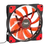 Ventilateur Akyga 120 mm MOLEX 4 LED rouges Ventilateur Akyga 120 mm MOLEX 4 LED rouges (1 of 3)