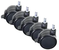 AROZZI Wheel Pack PU Lockable XL, juego universal de ruedas de repuesto bloqueables para sillas de juego AROZZI Wheel Pack PU Lockable XL, juego universal de ruedas de repuesto bloqueables para sillas de juego (1 of 1)
