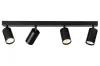 IMMAX PUNTO-4 faretto parete soffitto lineare 4 teste nero per sorgente tipo GU10 thumbnail (3 of 8)