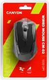CANYON optical mouse wired 3 buttons 1000dpi black thumbnail (5 of 5)