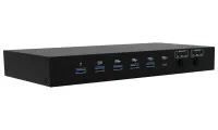 I-tec Dockingstation USB-C KVM Dockingstation für 3 Hosts Dual Display Power Delivery 1x 92W 2x 65W (1 of 9)