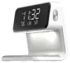 IMMAX PARROT alarm clock with LED night light Qi wireless charging white thumbnail (2 of 10)