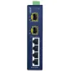 Planet IFGS-620TF industriel L2 switch 4x10 100TX 2x1Gb SFP -40~75°C 9-48VDC IP30 blæserløs ring datagendannelse thumbnail (2 of 3)