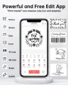 IMMAX Digital Bluetooth SMART Labelprinter Dréckerléisung 203 dpi USB-C + selbstklebend Etiketten DTS02 + DTS04 thumbnail (4 of 4)
