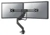 Neomounts DS75-450BL2 Uchwyt ekspozycyjny na stół z zaciskiem 17-32"+VESA 100X100 nosn.2x8kg tłok gazowy 2 wyświetlacze czarny