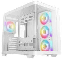 DEEPCOOL behuizing CG530U 4F / ATX / 4x120mm ARGB / 2xUSB / USB-C / gebogen glas / panoramisch / wit DEEPCOOL behuizing CG530U 4F / ATX / 4x120mm ARGB / 2xUSB / USB-C / gebogen glas / panoramisch / wit (1 of 8)