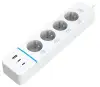 IMMAX NEO LITE SMART Smart Verlängerungskabel 4x FR Steckdosen 1x USB 2x USB-C Stroumversuergung Wi-Fi wäiss TUYA IMMAX NEO LITE SMART Smart Verlängerungskabel 4x FR Steckdosen 1x USB 2x USB-C Stroumversuergung Wi-Fi wäiss TUYA