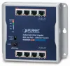 Planet rūpnieciskais plakanais slēdzis 8x 1Gb 8x PoE 30 120W 48-56V IP30 -20 60. bez ventilatora