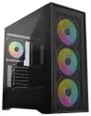 Carcasă Krux Vox ATX 3x140mm și 1x120 mm ventilator ARGB USB 2.0 USB 3.0 USB-C sticlă securizată neagră Carcasă Krux Vox ATX 3x140mm și 1x120 mm ventilator ARGB USB 2.0 USB 3.0 USB-C sticlă securizată neagră