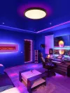 IMMAX NEO LITE TUDO SMART ceiling light RGB backlight 60cm 65W with BEACON Wi-Fi TUYA support black thumbnail (5 of 9)