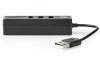 NEDIS USB-hubplugg USB-A-uttag USB-A 3-portars strömförsörjning från USB SD & MicroSD 3x USB svart thumbnail (2 of 3)