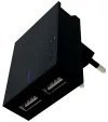 Swissten Netværksadapter Smart Ic 2X Usb 3A Strøm + Datakabel Usb Type C 1,2 M Sort
