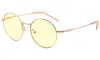 GUNNAR kontorimänguprillid ELLIPSE ROSE GOLD * merevaigukollased läätsed * BLF 65 * GUNNAR fookus thumbnail (1 of 3)