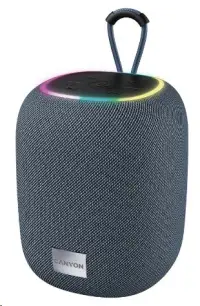 reproduktor CANYON BSP-8 RGB BT V5.2 BLUETRUM AB5362B 1x10W USB-C USB-A microSD AUX sivá (1 of 4)