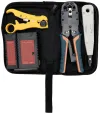XtendLan Kit LAN Profi pinza crimpatrice RJ-45-12-11-10 taglierina spelafili impattatore tester