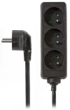 NEDIS Power Extensioun Socket Wénkel gekäppt 3x Socket schwaarz 5m thumbnail (1 of 1)