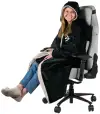 AROZZI Chair Blanket Black univerzální hřejivá deka pro herní a kancelářské židle černá