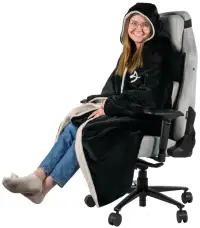 AROZZI Chair Blanket Black univerzální hřejivá deka pro herní a kancelářské židle černá (1 of 3)
