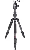 Treppiede Compact Traveller No 1 Carbon carico 8kg esteso 142 cm carbon black