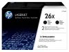 HP 26X High Yield musta alkuperäiset LaserJet värikasetit kaksoispakkaus thumbnail (1 of 1)