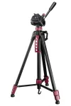 HAMA stativ STAR BR til kameraer og videokameraer 160 - 3D belastning 4 kg aluminium sort-rød thumbnail (1 of 3)