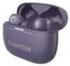 Fones de ouvido CANYON OnGo 10 ANC TWS-10 ANC + ENC com microfone BT V5.3 BT8922F case 500mAh + 40mAh Carga rápida roxa thumbnail (2 of 7)