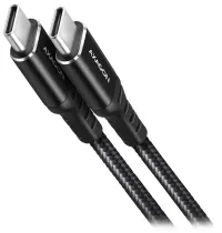 AXAGON data and charging cable USB-C to USB-C USB2.0 3A PD 60W braided 3m black AXAGON data and charging cable USB-C to USB-C USB2.0 3A PD 60W braided 3m black (1 of 1)