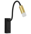 IMMAX GOAL lampada da parete LED di design interruttore 3W nero-oro