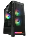 COUGAR PC Case AIRFACE RGB Black Mid Tower Mesh Front Panel 2 x 140mm ARGB Fans 1x 120mm ARGB Fan TG Le