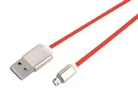 Cablu Net-X Micro USB la USB, sincronizare încărcare, conectori față-verso roșii Cablu Net-X Micro USB la USB, sincronizare încărcare, conectori față-verso roșii (1 of 1)