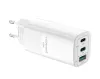 CubeNest S3D0 GaN Adapter 65W hvid - (2× USB-C op til 65 W 1× USB-A op til 60 W) overspændings- og underspændingsbeskyttelse thumbnail (2 of 3)
