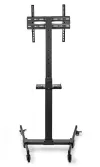 NEDIS gulv TV stativ 32-55" 35 kg Design Premium Column Snap-lock stål sort thumbnail (3 of 4)