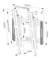 Neomounts WL35-550BL12 Vægdisplayholder 24-55" foldbar VESA 200X200 bæreevne 45kg sort thumbnail (6 of 6)