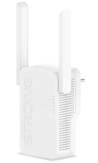 STRONG-toistin REPEATER 3600 Wi-Fi 7 -standardi 802.11be 3600 Mbit, jossa 1x LAN ja 2x ulkoinen antenni, valkoinen (1 of 3)