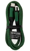 PATONA kaabel USB-C USB-C Toitevarustus 100W punutud 50cm thumbnail (2 of 2)