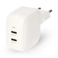 NEDIS hálózati töltő 35 W PD 3.0 gyorstöltés 1.75 2.33 2.92 3.0 A 2x USB-C fehér (1 of 5)