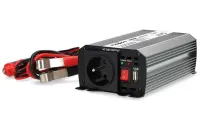 Convertor de tensiune NEDIS cu undă sinusoidală modificată 12 V CC 230 V CA 50 Hz 300 W (600 W vârf) USB-A 1x mufă tip E (1 of 6)