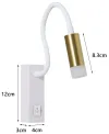 IMMAX GOAL design LED wandlamp schakelaar 3W wit-goud thumbnail (2 of 8)