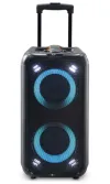 NEDIS peokõlari võimsus 240 W Bluetooth aku taasesitusaeg 5 tundi käepide peovalgustuse ekvalaiser