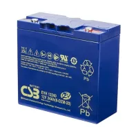 Batterie de secours CSB Pb VRLA AGM 12 V 24 Ah 6-DZM-20 (EVH12240) (1 of 2)
