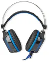 Casque de jeu NEDIS GHST500BK casque filaire + microphone son 7.1 LED câble USB 21 m noir-bleu