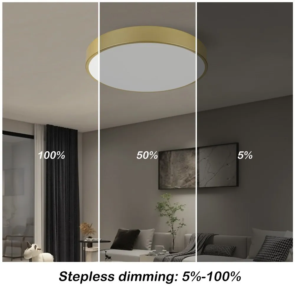 IMMAX NEO LITE SEMPLICI SMART LED plafondlamp goud 40cm 36W 2736 lm BEACON goud Wi-Fi TUYA | voor uw doe-het-zelf projecten