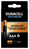 Duracell Optimum alkaline battery 6 pcs (AAA)