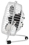 NEDIS mini ventilaatori läbimõõt 10 cm võimsus 3 W toide USB kaabli kaudu 1 m metallvalge thumbnail (2 of 3)