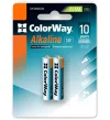 Colorway alkaline battery AAA 1.5V 2 pcs in blister pack