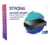 Коммутатор STRONG SW8010POE+ 8 портов Gigabit POE+ 2 порта Ggabit Uplink IEEE802.3af в металлическом корпусе черного цвета thumbnail (4 of 4)
