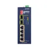 Planet IFGS-624PTF ipari L2 kapcsoló 4x 10 100TX 2x 1Gb SFP 4x 802.3at PoE -40~75°C 9-48VDC IP30 ventilátor nélküli GYŰRŰ thumbnail (2 of 3)