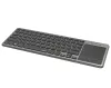 Méarchlár HAMA KW-600T touchpad 24GHz gan sreang le haghaidh Smart TV nana USB CZ+SK dubh thumbnail (2 of 2)